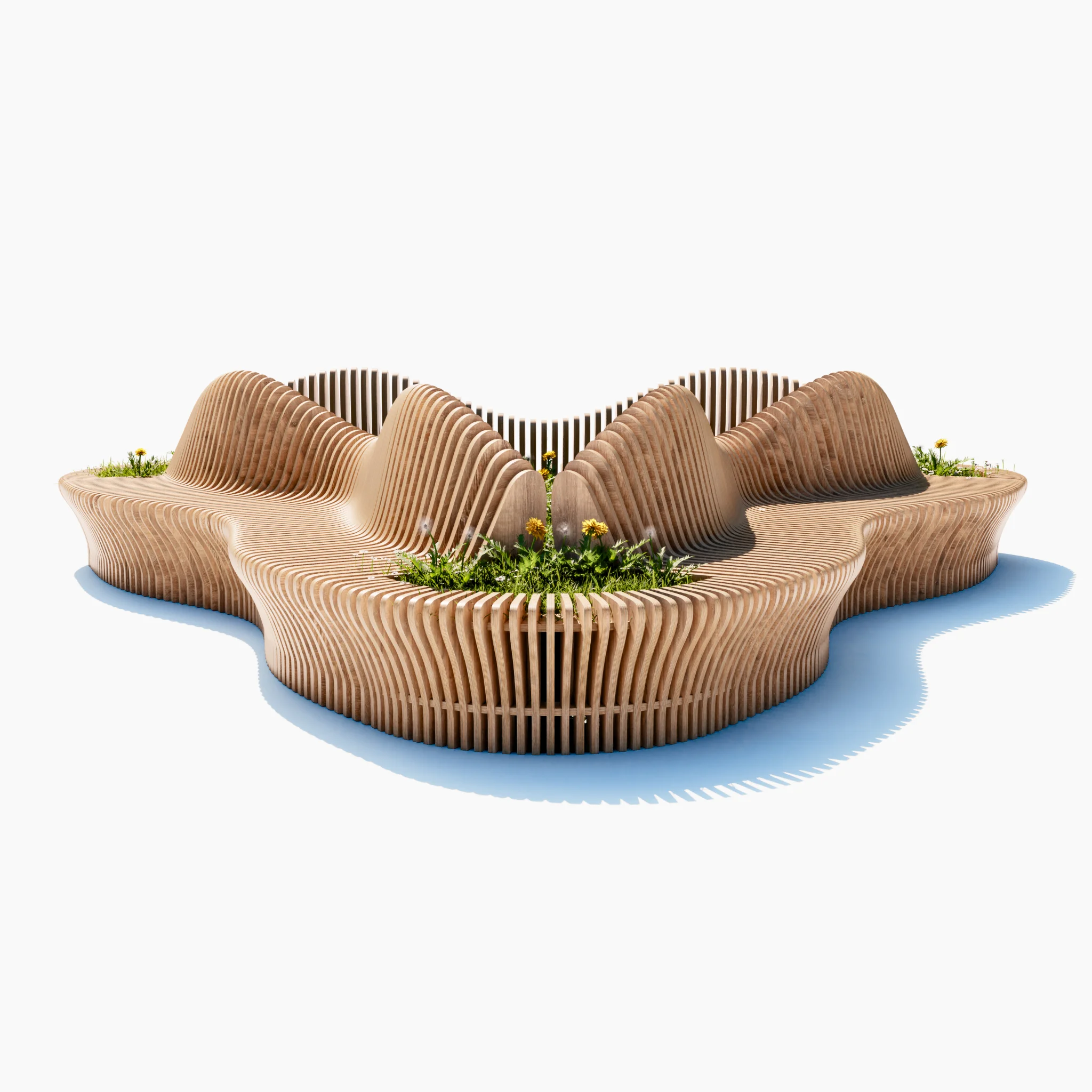 Параметрическая скамья Wave Trio